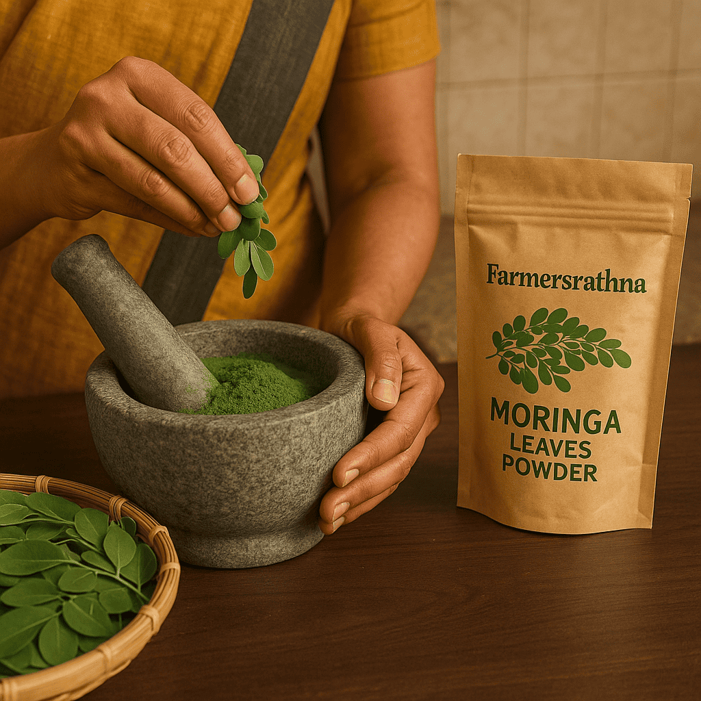  Moringa leaves view of vibrant green moringa powder from fresh moringa leaves process
