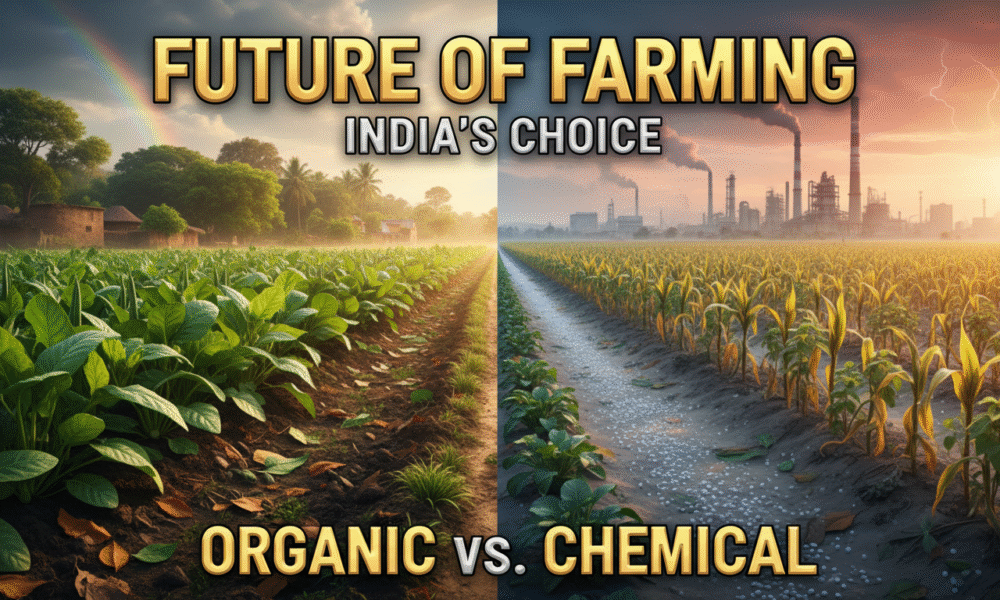 organic vs chemical fertilizers comparison in farming fields