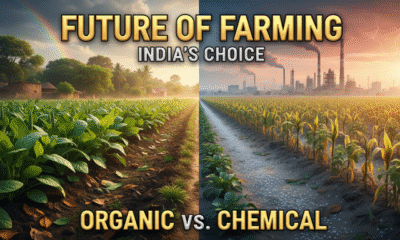organic vs chemical fertilizers comparison in farming fields