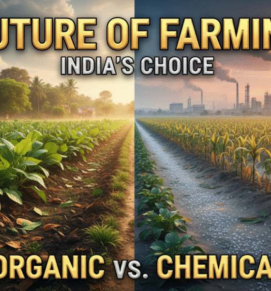 organic vs chemical fertilizers comparison in farming fields