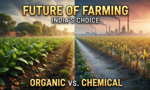 organic vs chemical fertilizers comparison in farming fields