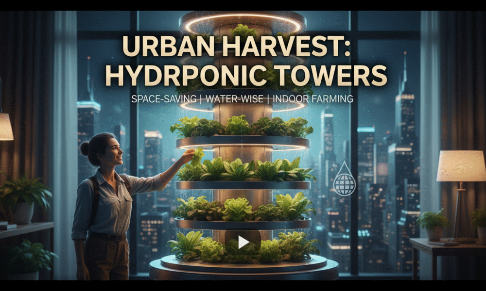 Urban vertical garden on a balcony with thriving herbs, ideal for small spaces and homegrown food in 2025