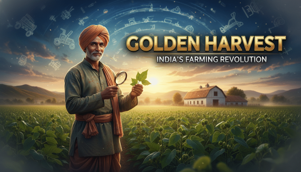 Farmer growing profitable cash crop instead of multiple low margin crops