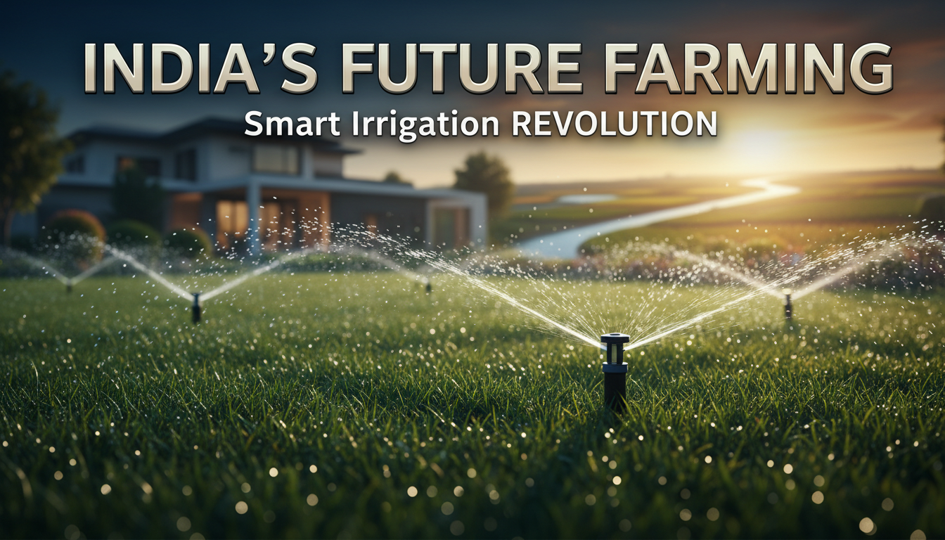 Smart irrigation systems saving water in modern residential landscaping