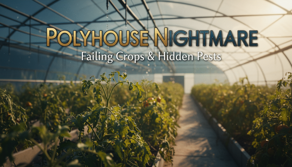 polyhouse farming failure in india caused by pest and disease management issues