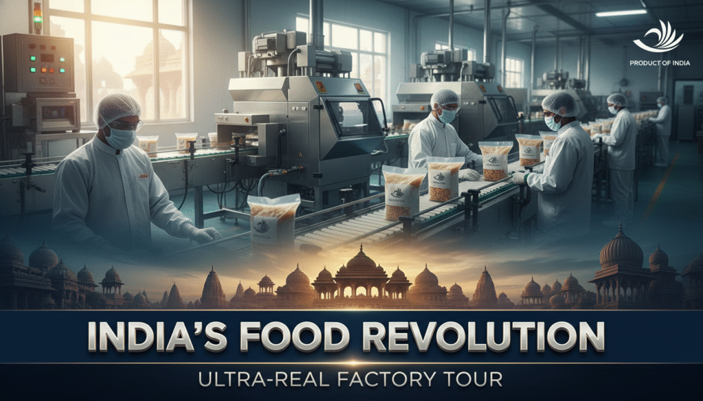 India agricultural exports growth through food processing infrastructure.
