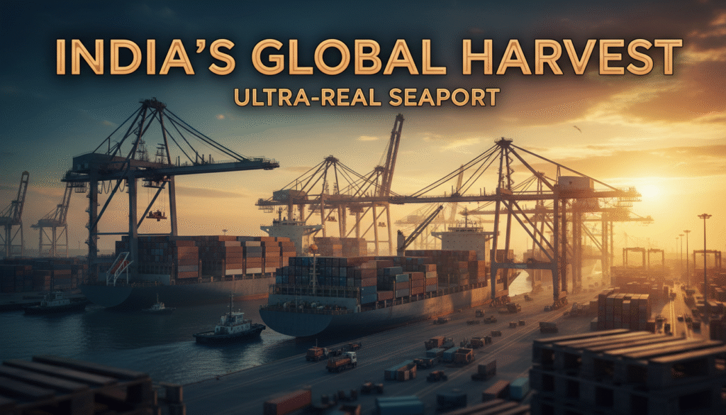  India global agricultural trade and export logistics expansion.
