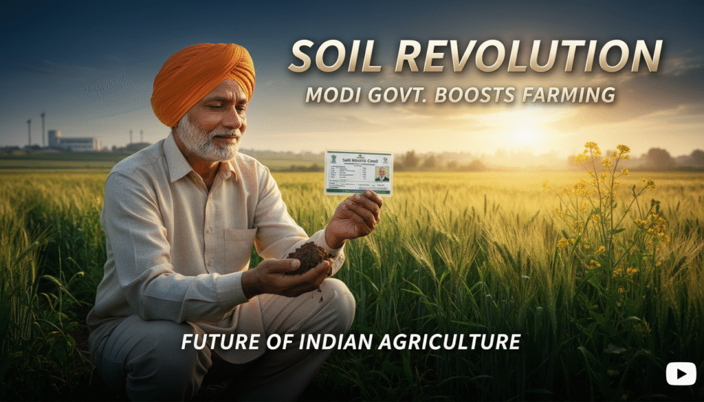 Soil health management sustainable agriculture Modi government India.