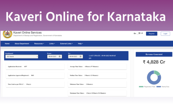 ಕರ್ನಾಟಕ ಸರ್ಕಾರದ ಕಚೇರಿಯಲ್ಲಿ ಕಾವೇರಿ 2.0 ಆನ್‌ಲೈನ್ ಆಸ್ತಿ ನೋಂದಣಿ