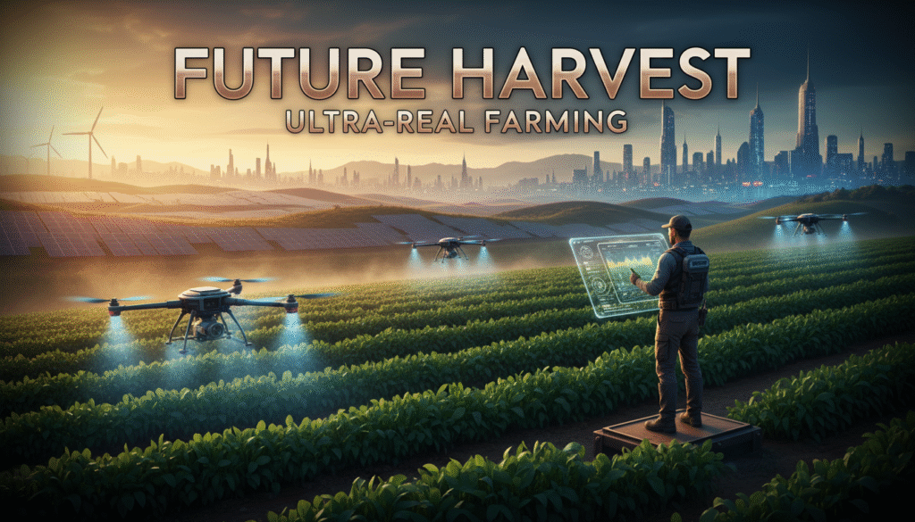 Smart farming using DJI ag drone and satellite crop monitoring