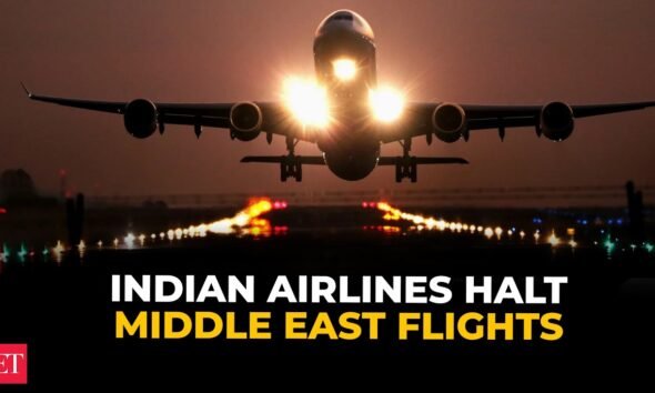 Indian airlines suspend flights to West Asia after Israel US strike on Iran causing major airspace closures.