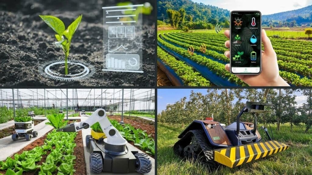 AI powered digital agriculture platform helping farmers monitor crop health and soil data
