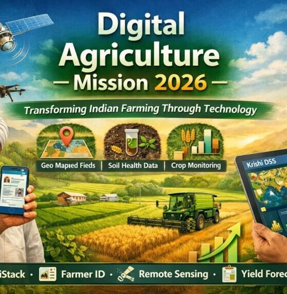 Digital agriculture India farmer using smart technology in field