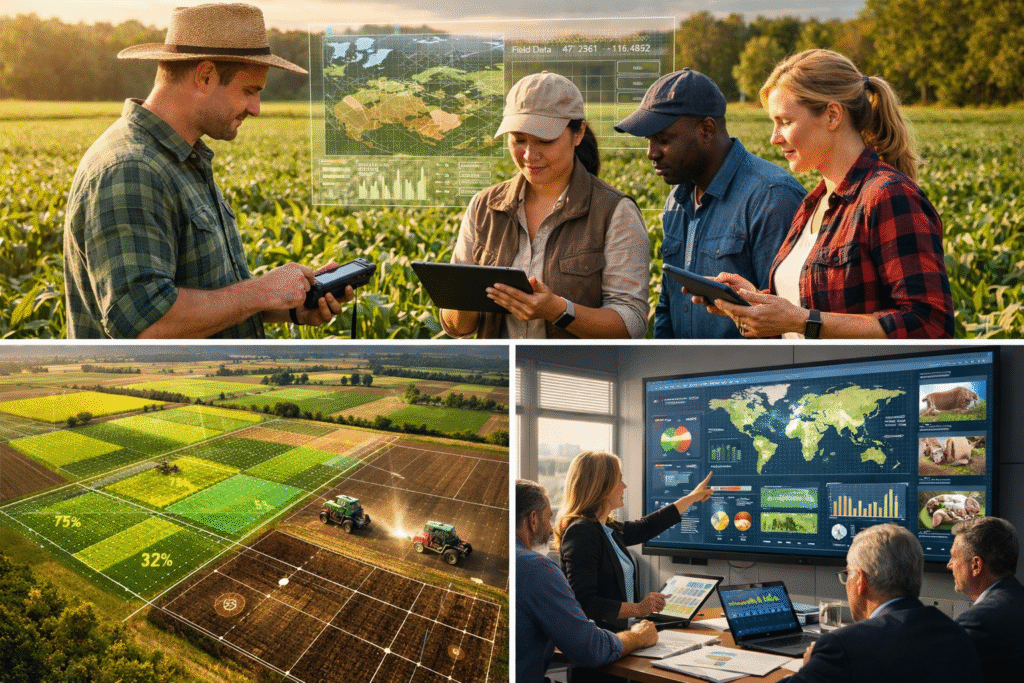 agricultural statistics dashboard analyzing global farming data
