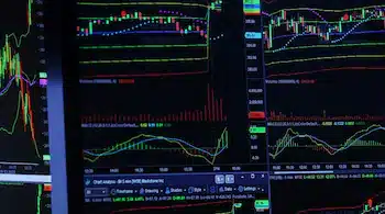 AI powered trading agent analyzing stock market charts and generating huge profit using artificial intelligence trading technology