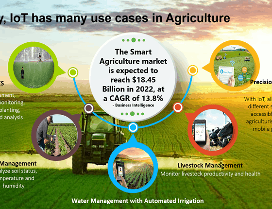 IoT smart farming sensors improving crop yield in agriculture