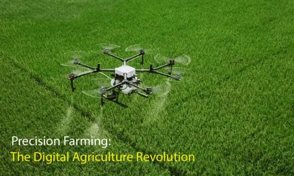 AI-driven precision agriculture in Indian farming showing smart farming technology and crop monitoring