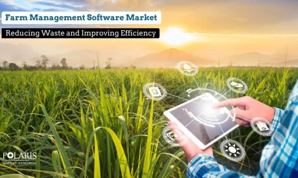 farm management software dashboard in modern smart farming field