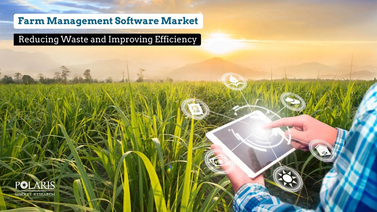 farm management software dashboard in modern smart farming field