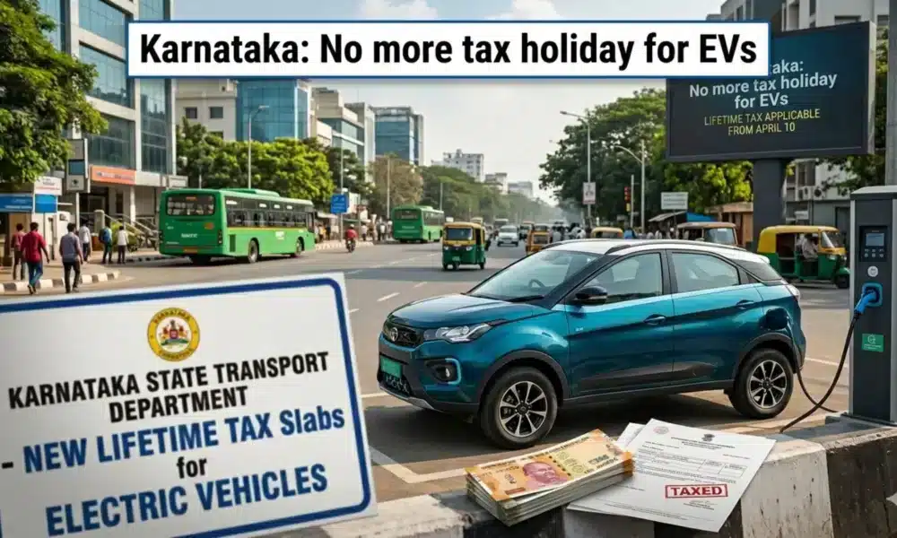 Karnataka EV tax new law electric car charging Bangalore price hike EV India