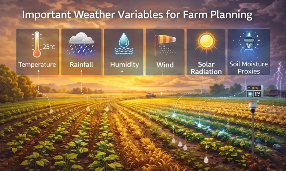Real-time weather forecasting for farmers using smartphone in agriculture
