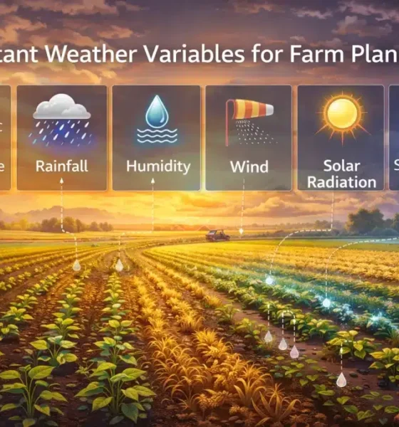 Real-time weather forecasting for farmers using smartphone in agriculture