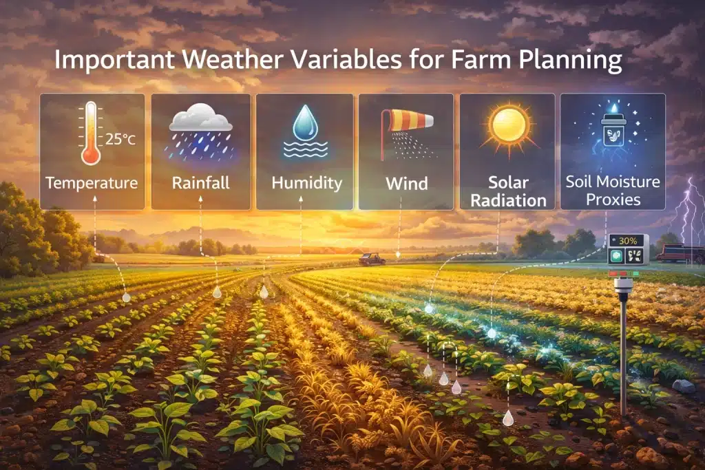 Real-time weather forecasting for farmers using smartphone in agriculture