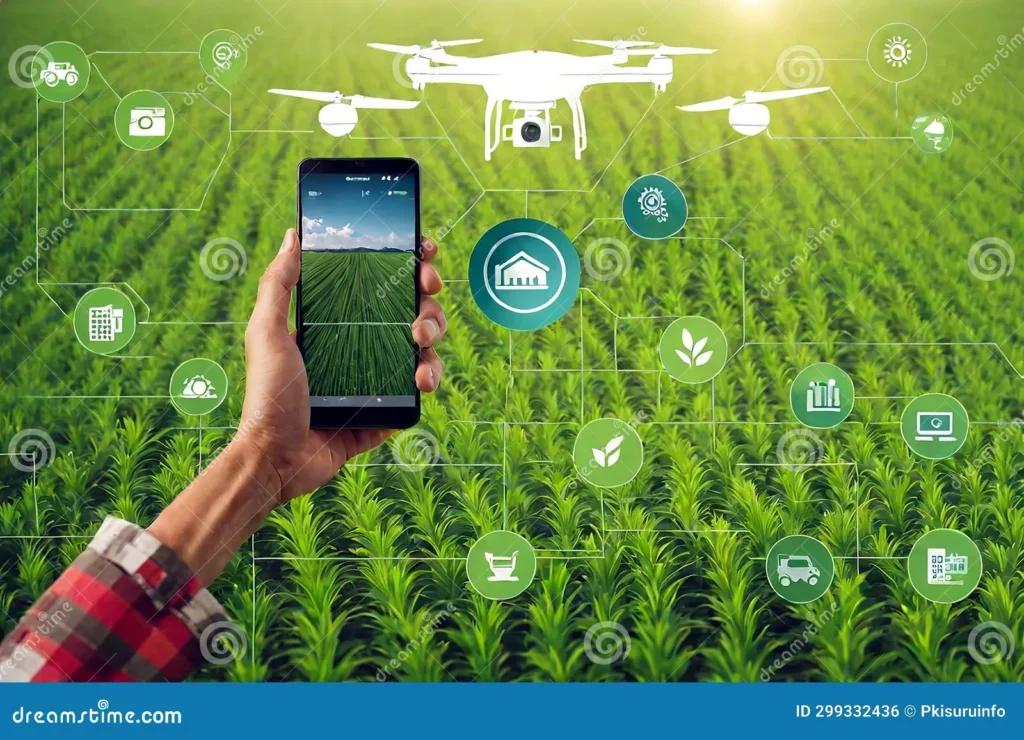 crop growth monitoring apps with real-time smart farming data and analytics

