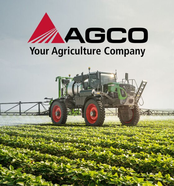 AGCO Corp stock outlook with high-horsepower tractor and precision agriculture technology in a modern farming field.