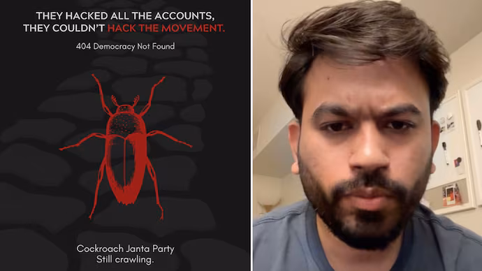 Young Indians discussing Cockroach Janta Party India controversy and digital free speech on social media.