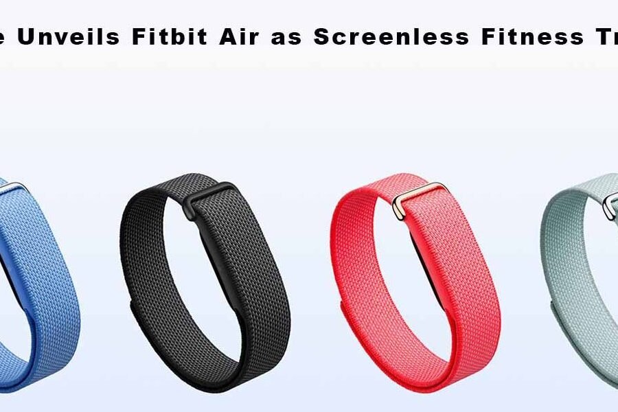 Google Fitbit Air screenless fitness tracker with AI health monitoring and advanced wellness tracking