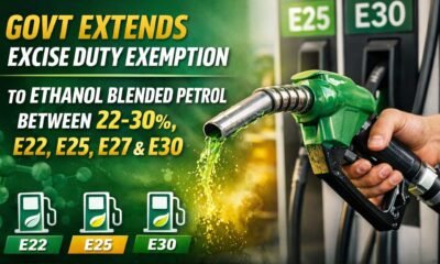 Higher Ethanol Blended Petrol India Excise Duty Exemption Benefits and Green Fuel Future